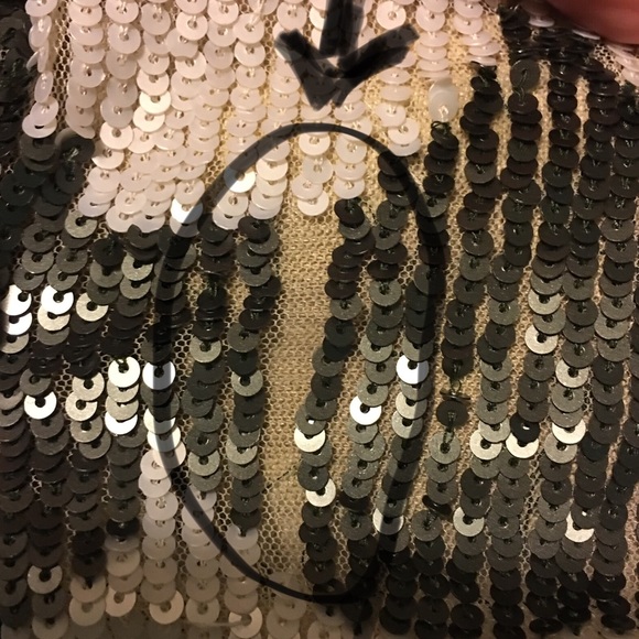 ABS sequin mini Dress Sz M NWT - Picture 5 of 8